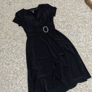 Black Short-sleeve Dress